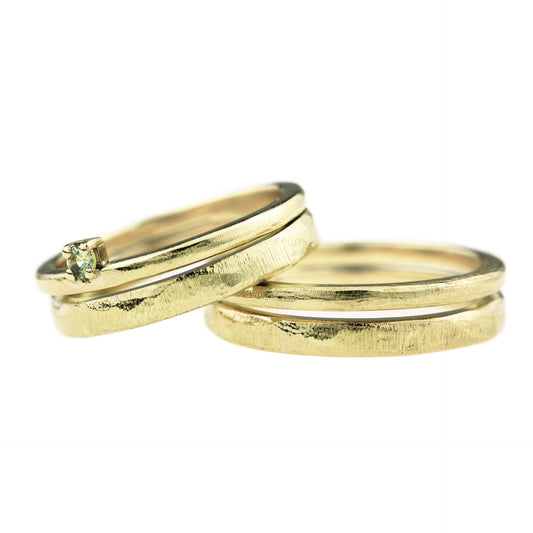 Trouwringen met dubbele ringband