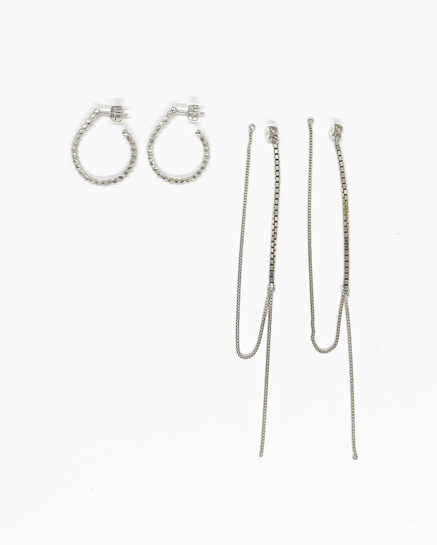 Silver Refined earrings Day To Night
