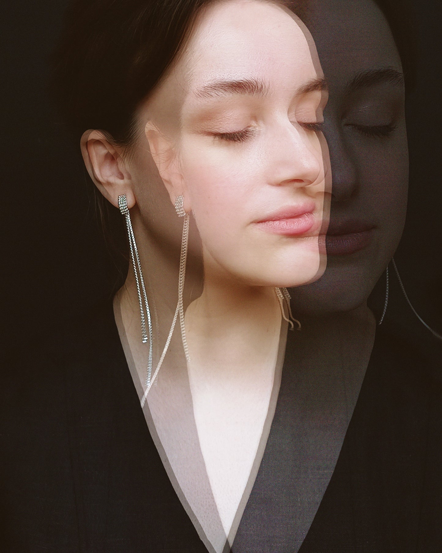 Silver Kaviar earrings Day To Night