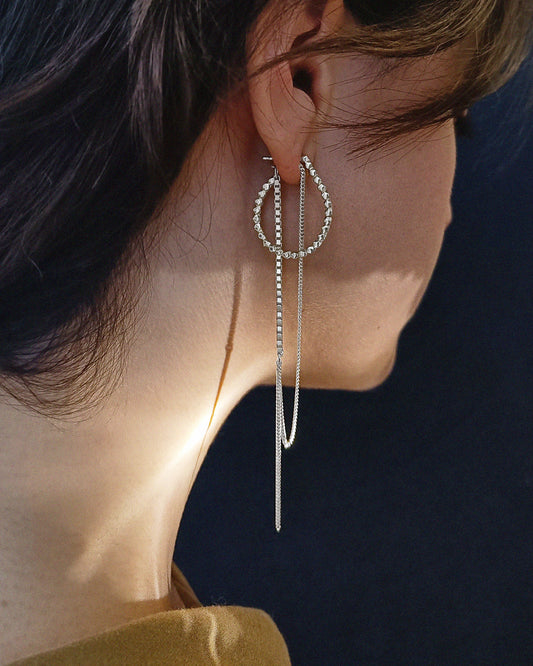 Silver Refined earrings Day To Night