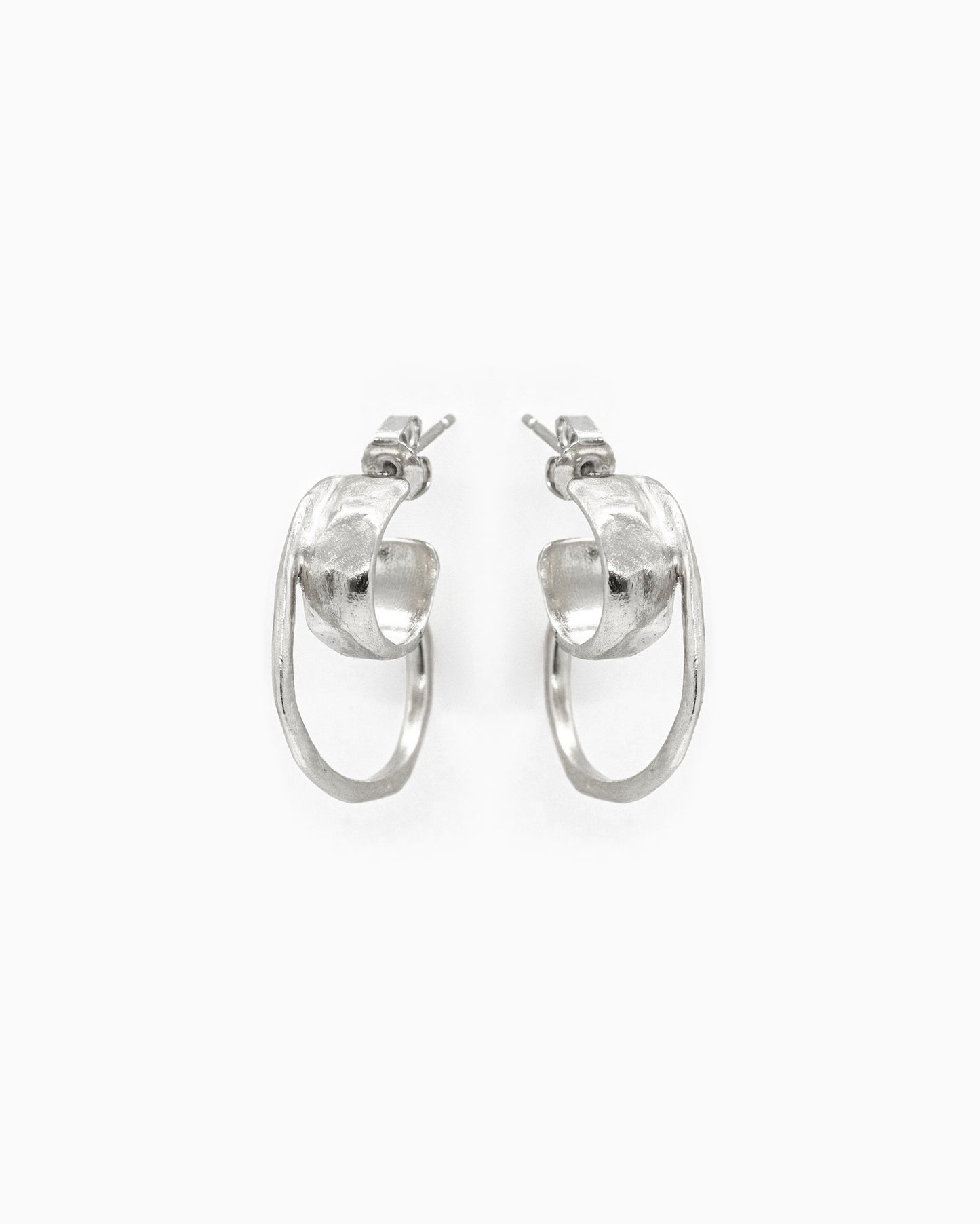 Silver duo earrings Summer Kaviar