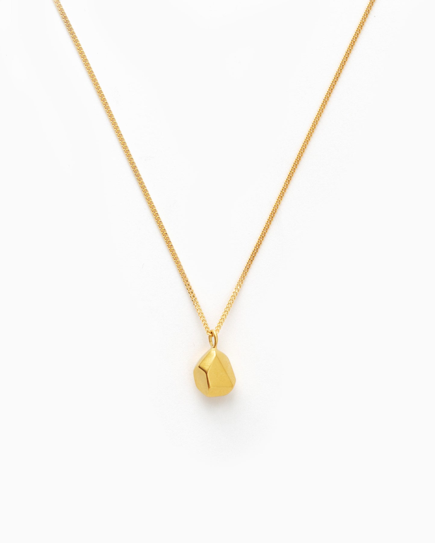 Gold-plated Small Rock Necklace