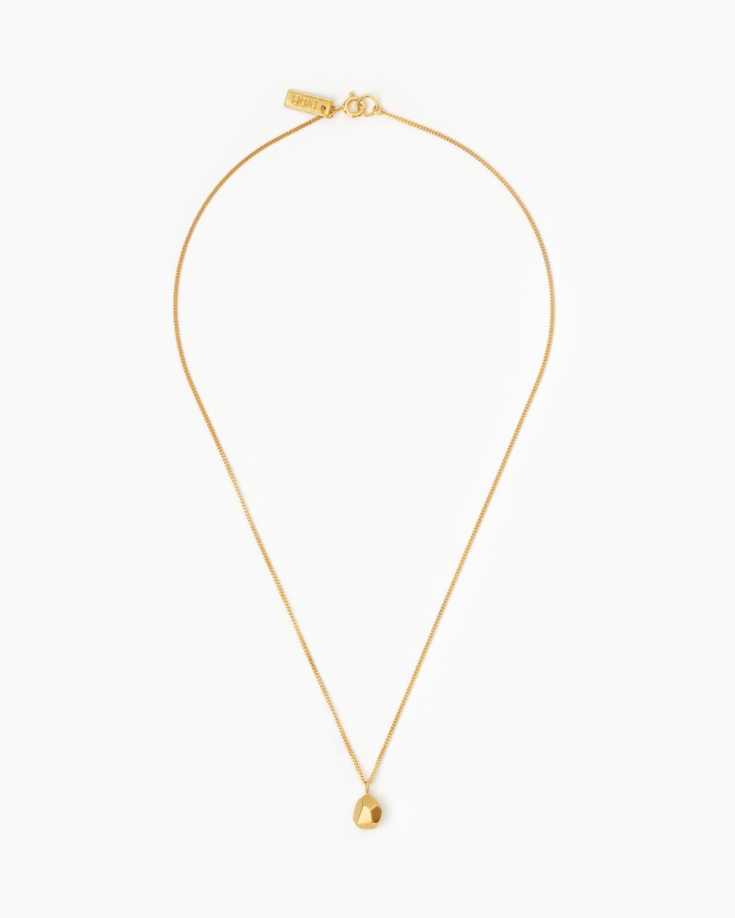 Gold-plated Small Rock Necklace