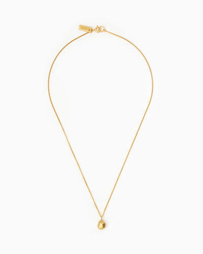 Gold-plated Small Rock Necklace