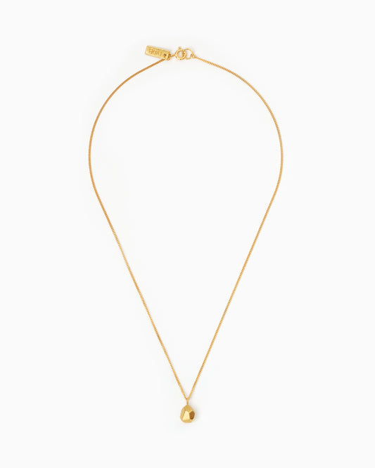 Gold-plated Small Rock Necklace