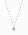Large Silver Rock Necklace
