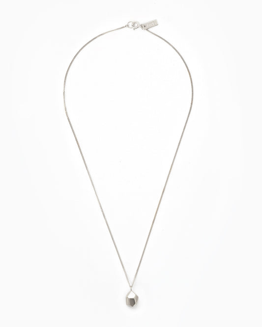 Large Silver Rock Necklace
