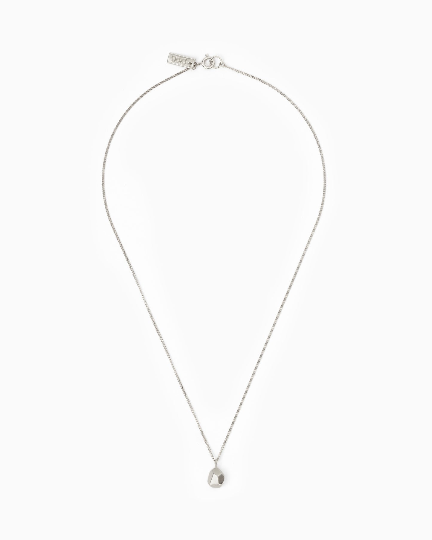 Silver necklace small Rock