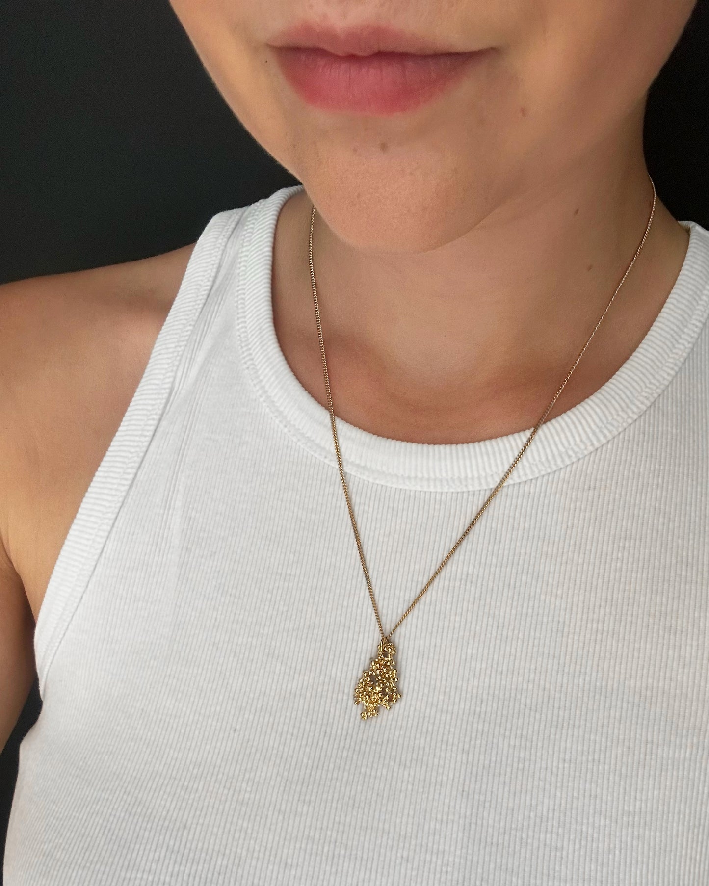 Gold-plated necklace Summer Kaviar