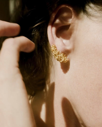 Gold-plated earcuffs Kaviar
