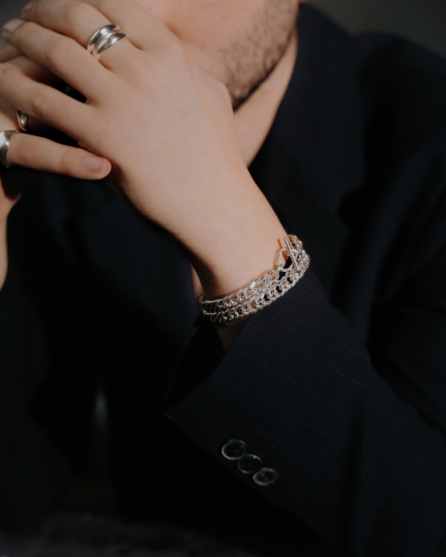 Zilveren T-slot Armband Intuitive Heart