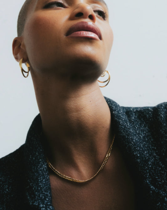 Vergulde halsketting Intuitive Heart