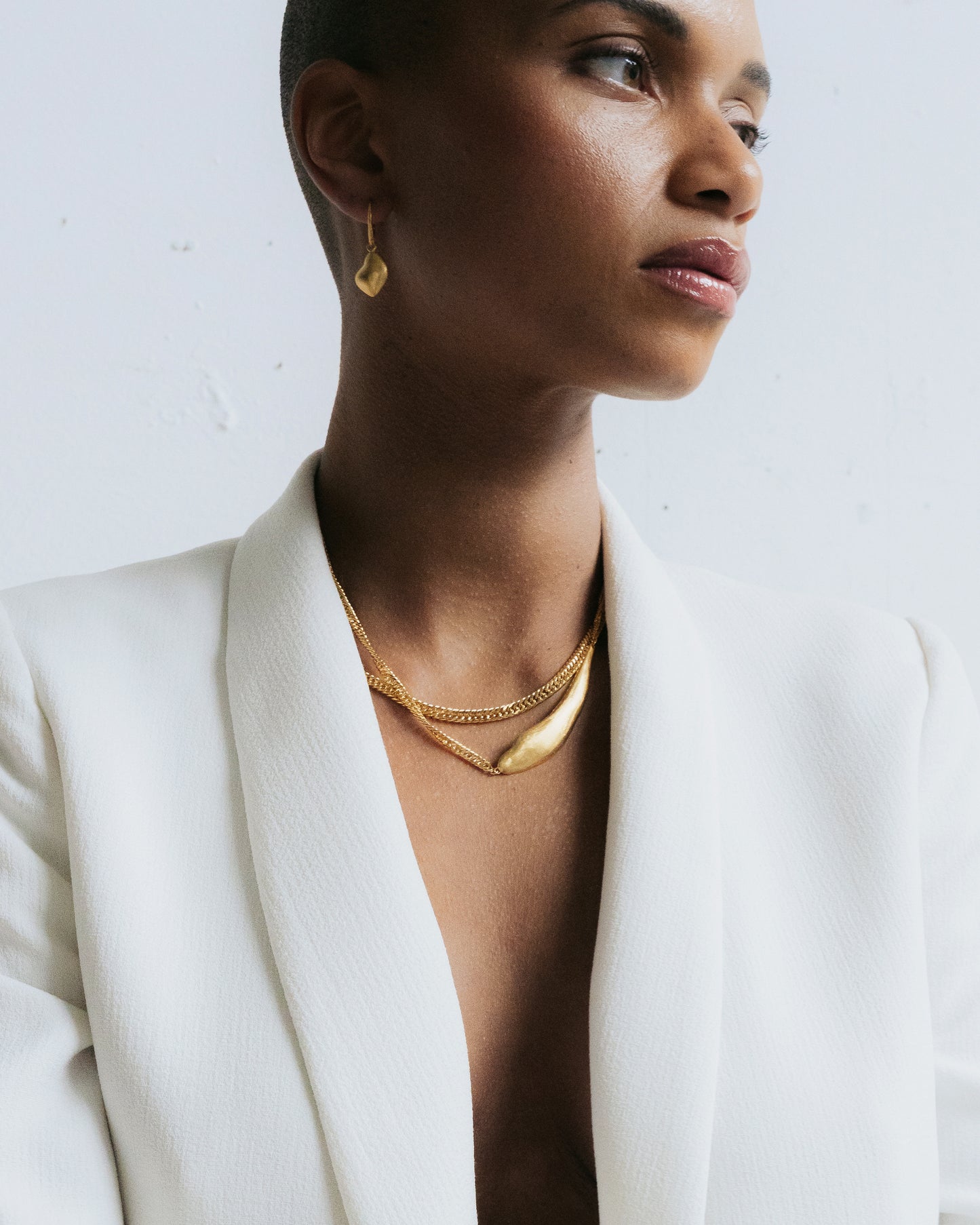 Vergulde halsketting Intuitive Heart