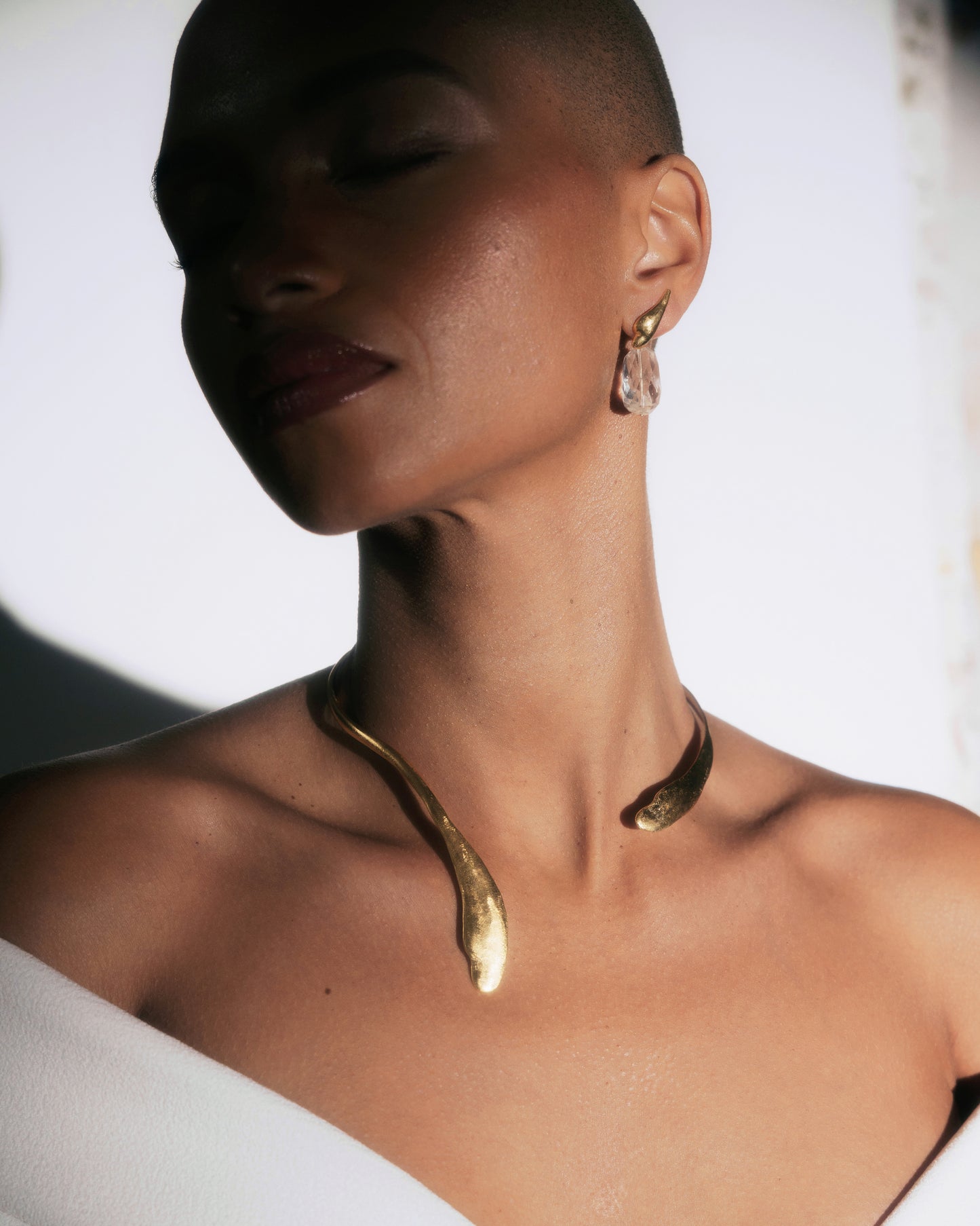  Vergulde Cuff-Halsketting Intuitive Heart