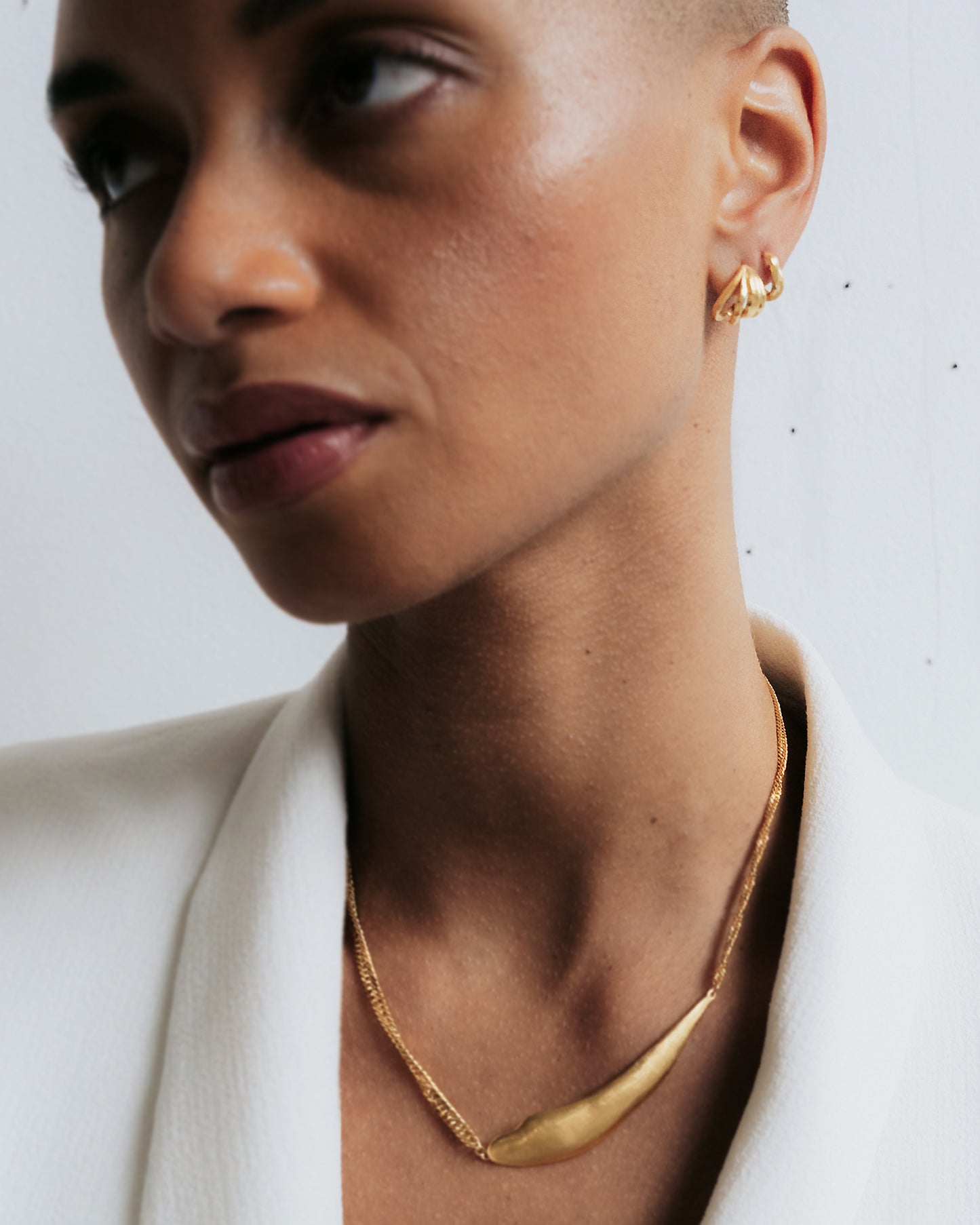 Fijn gelaagde Vergulde oorringen Intuitive Heart Day