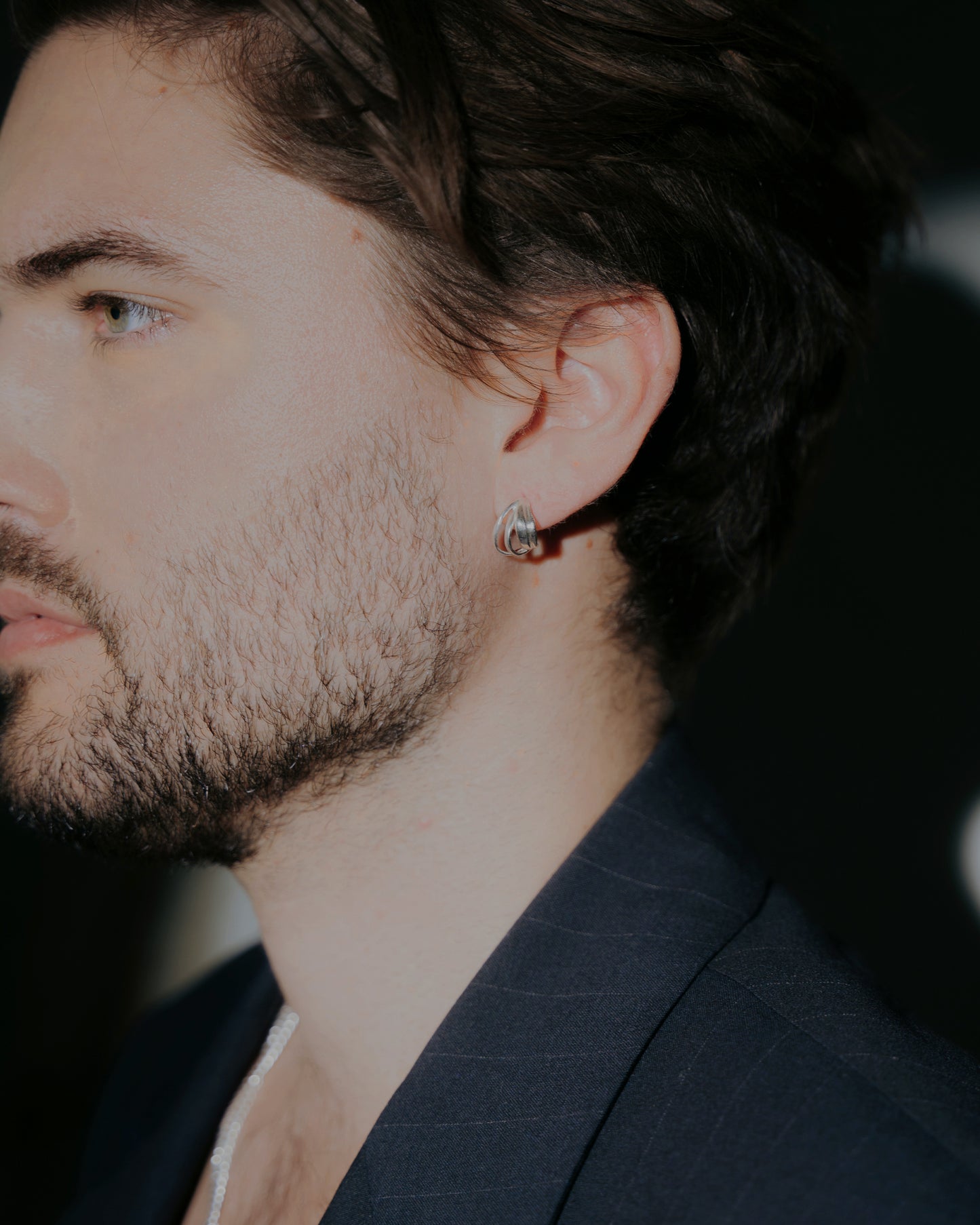 Fijn gelaagde Zilveren oorringen Intuitive Heart Day