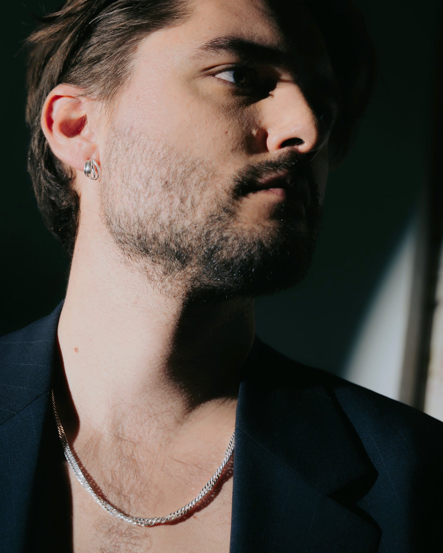 Fijn gelaagde Zilveren oorringen Intuitive Heart Day