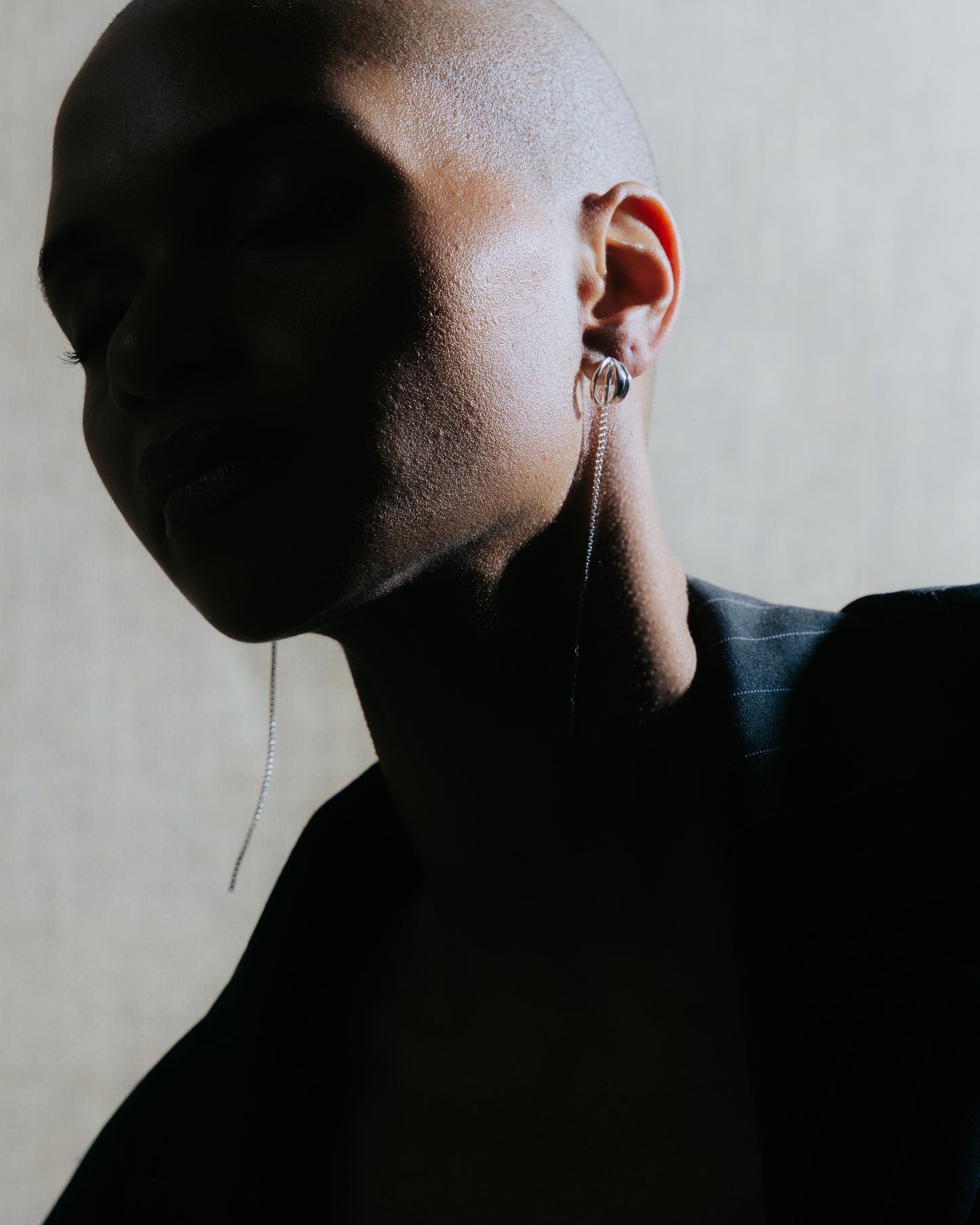 Fijne gelaagde Zilveren oorringen Intuitive Heart Day To Night