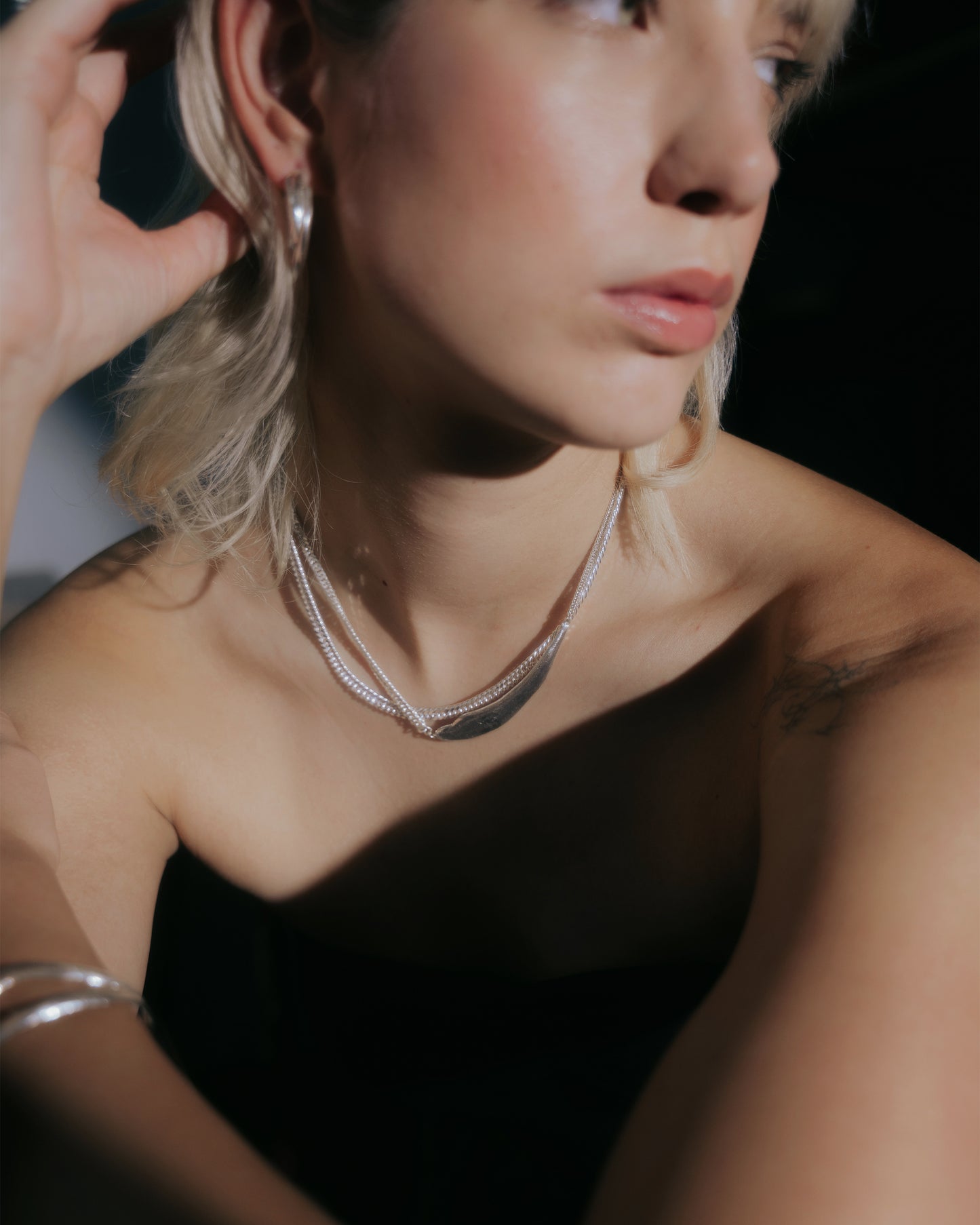 Zilveren Intuitive Heart Necklace