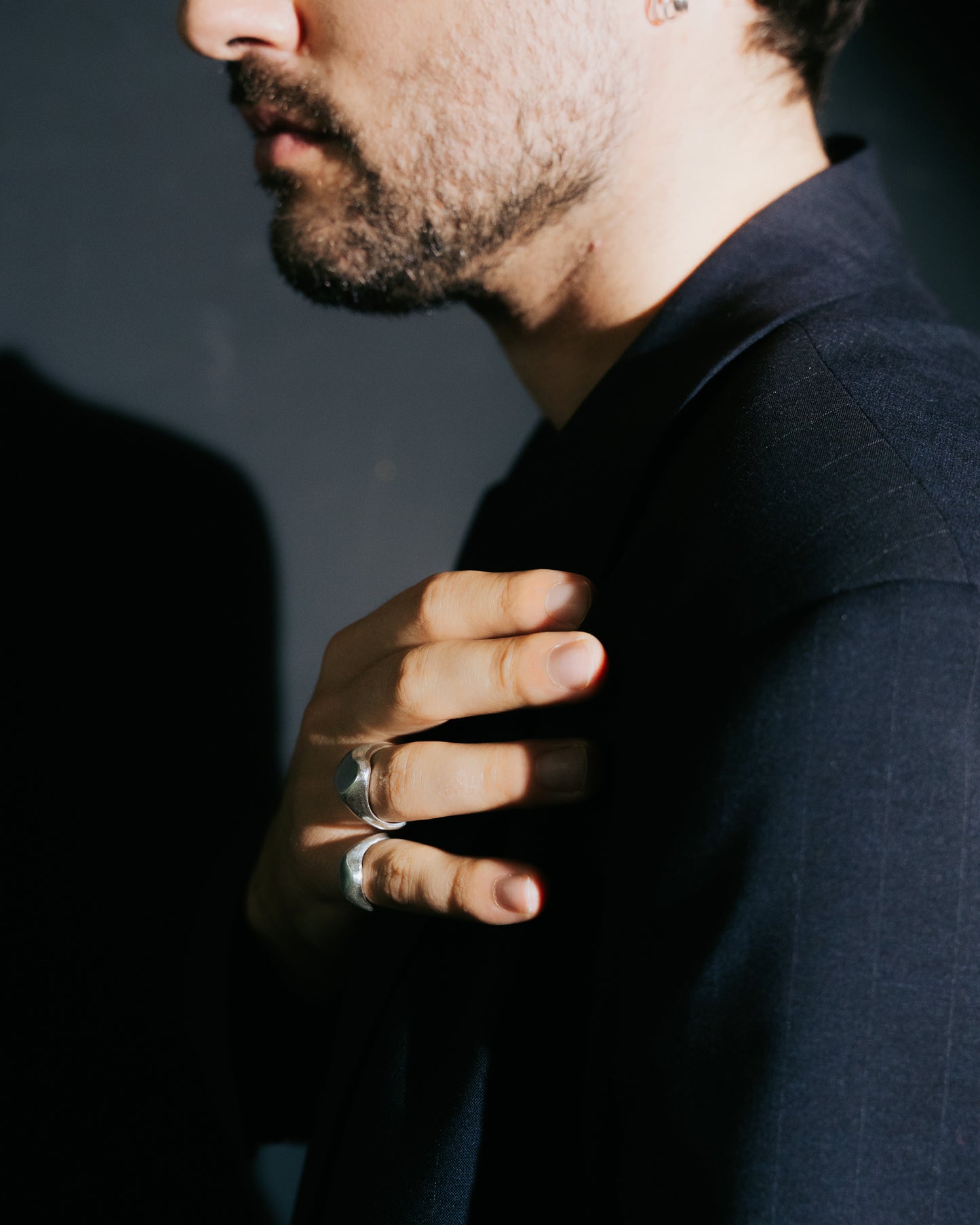 Zilveren Statement Zegelring Intuitive Heart