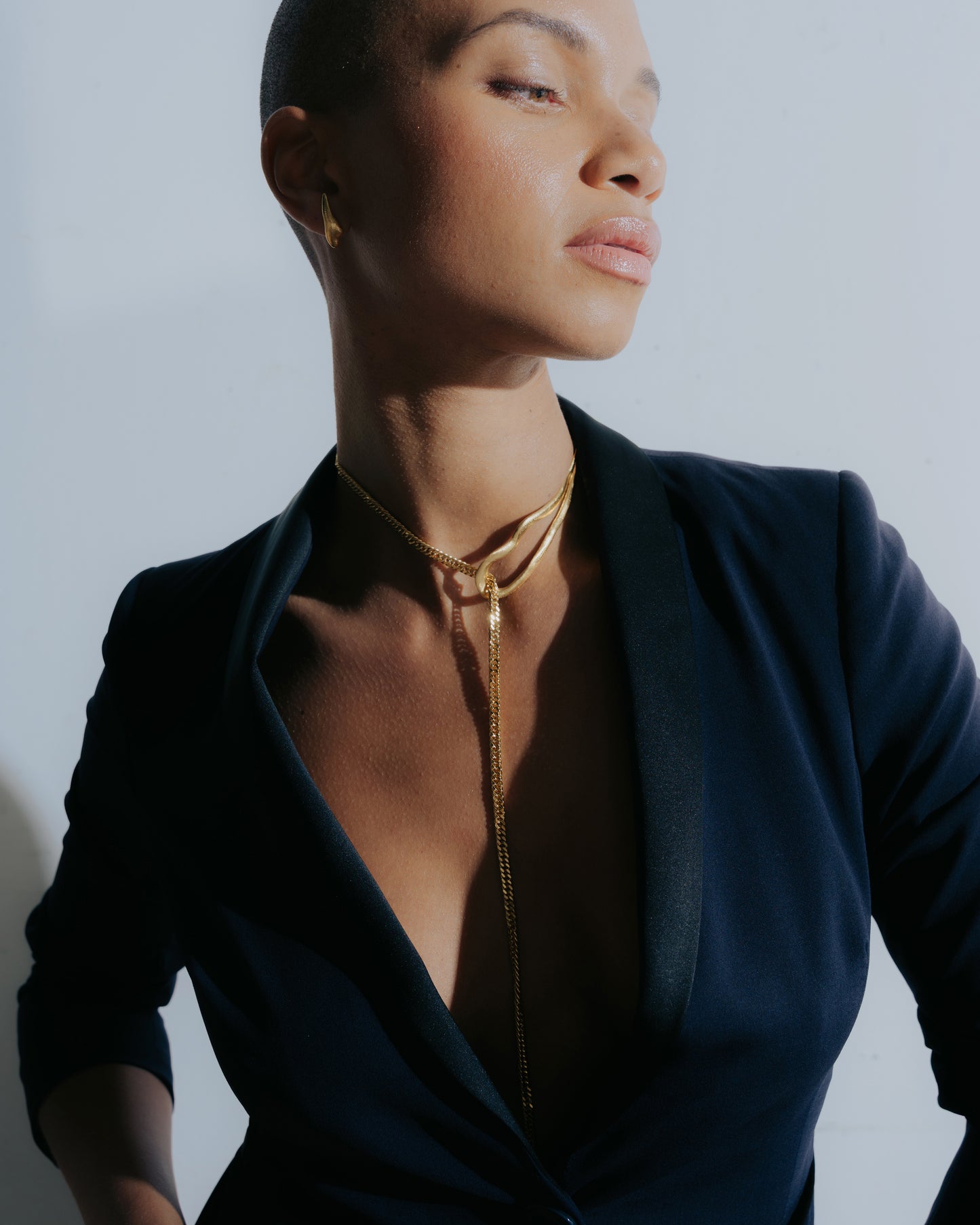 Vergulde stropdasketting Intuitive Heart