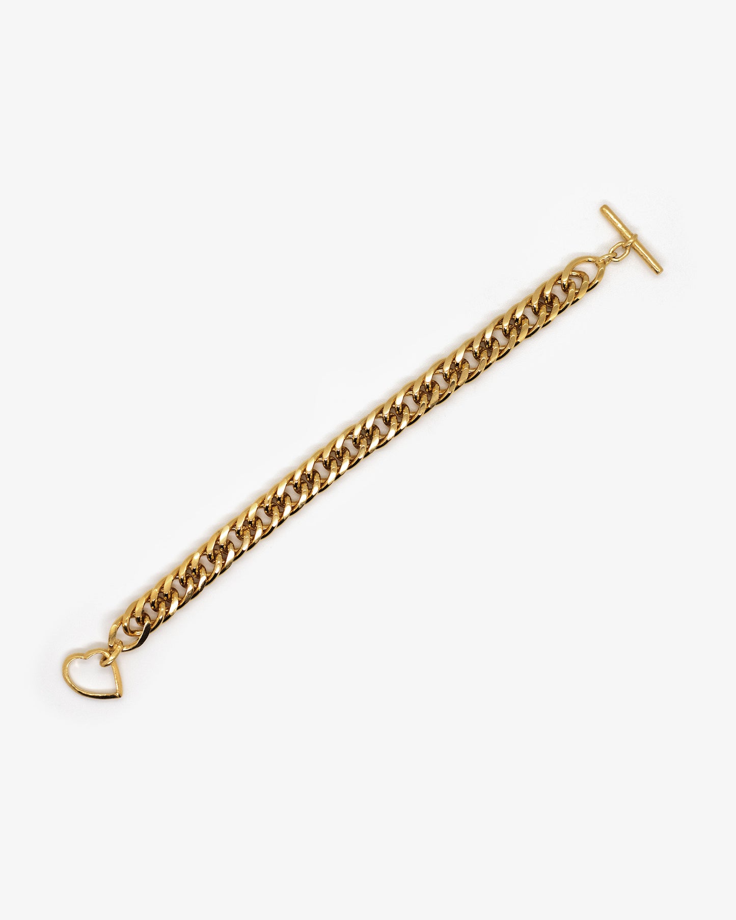 Vergulde T-slot Armband Intuitive Heart