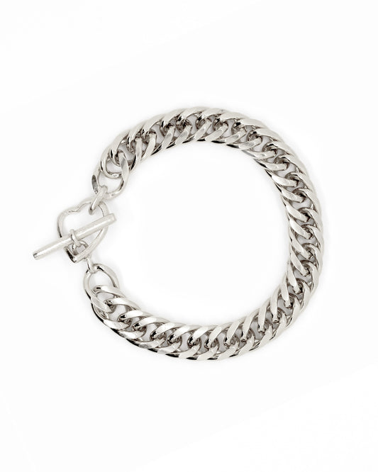 Zilveren T-slot Armband Intuitive Heart