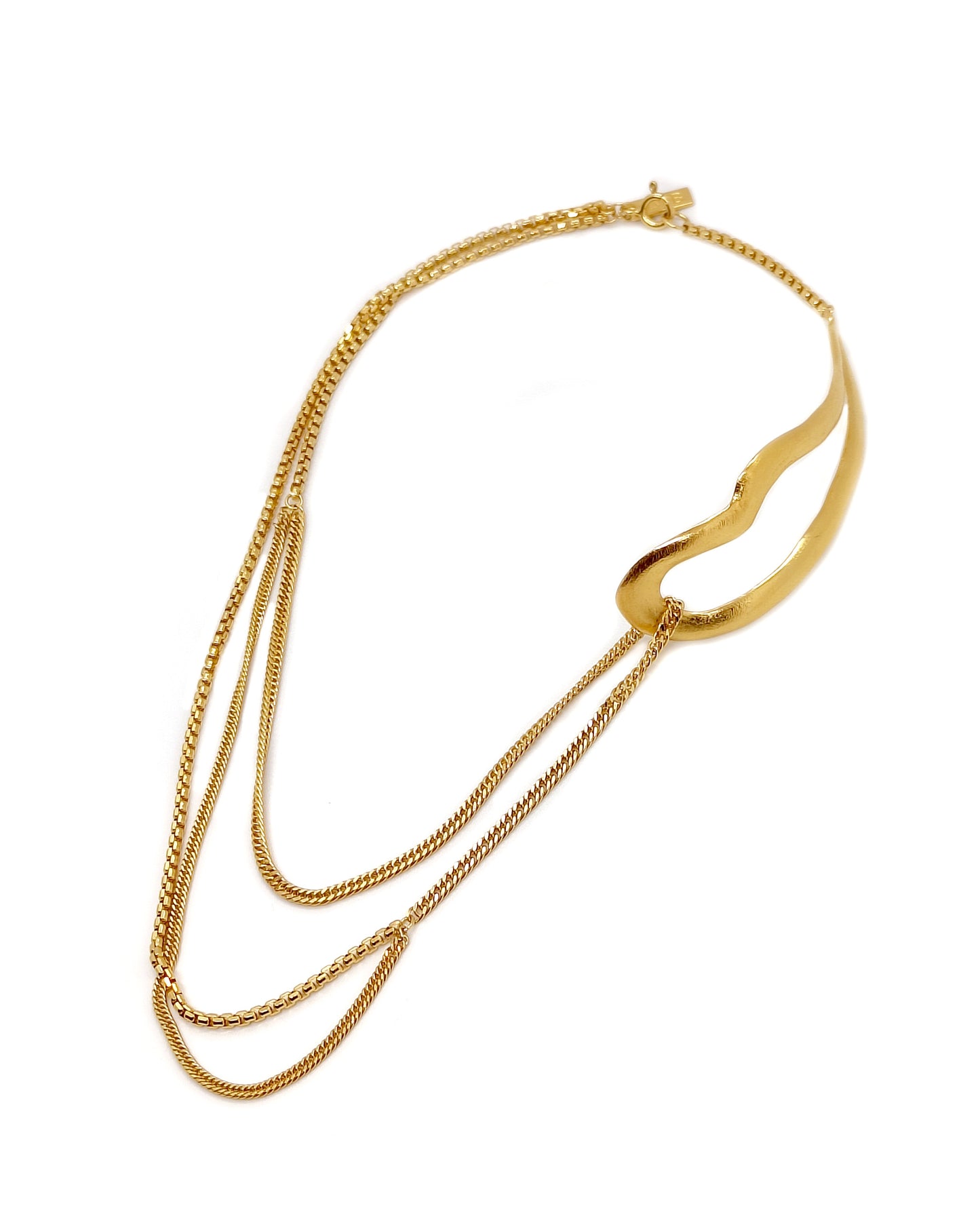 Vergulde SFTH-Halsketting Intuitive Heart