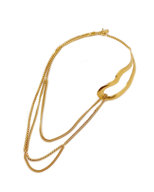 Vergulde SFTH-Halsketting Intuitive Heart