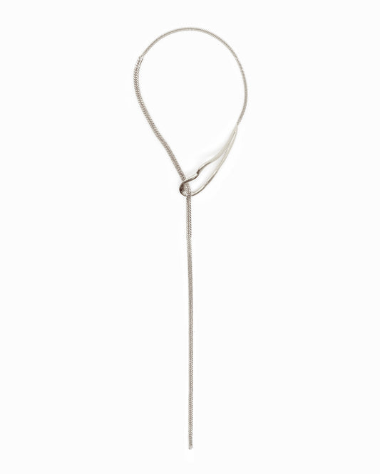 Zilveren stropdasketting Intuitive Heart