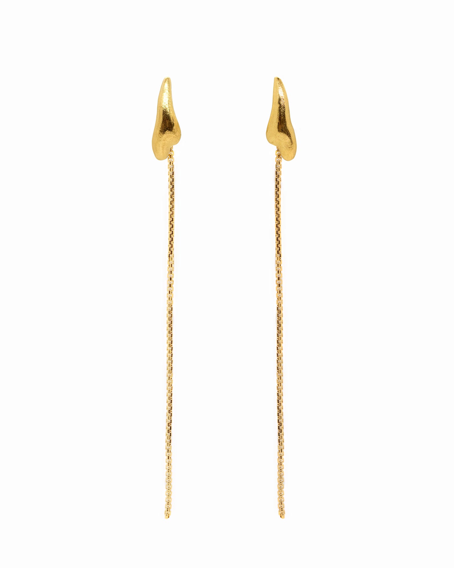 Vergulde oorstekertjes Intuitive Heart Day To Night