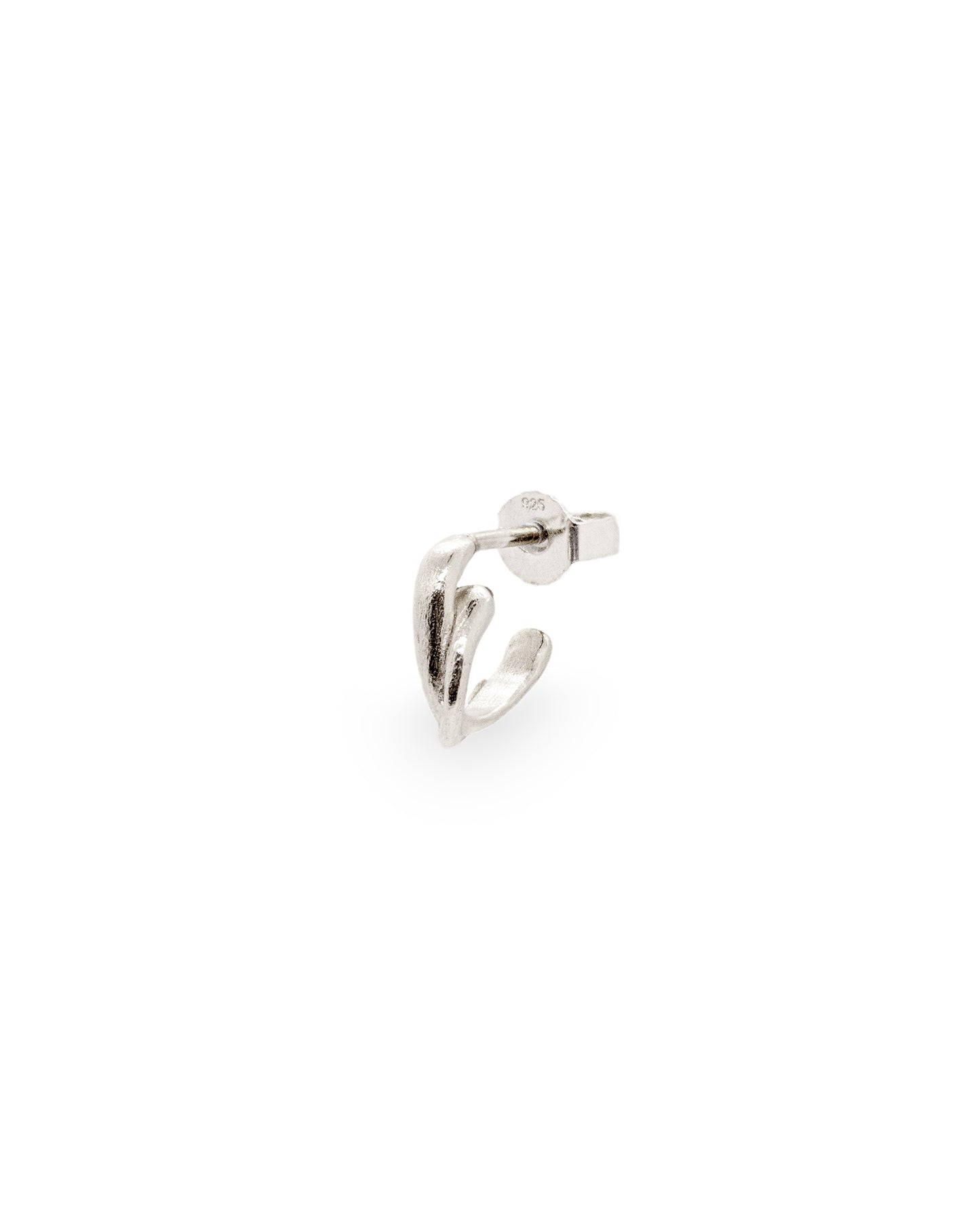 Zilveren Mini oorringen Intuitive Heart