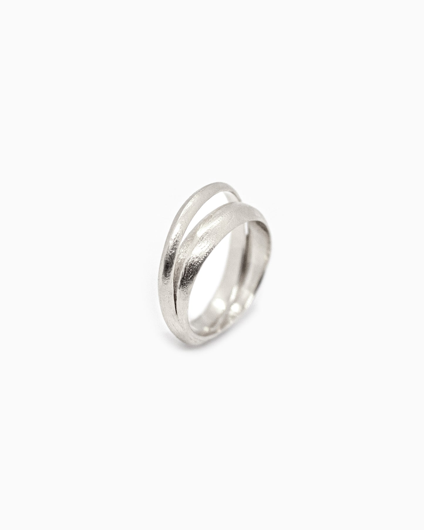 Zilveren Duo Ring Intuitive Heart