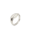 Zilveren Gebogen Statement ring Intuitive Heart