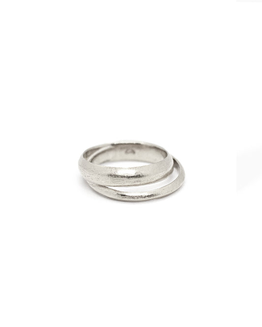 Zilveren Duo Ring Intuitive Heart