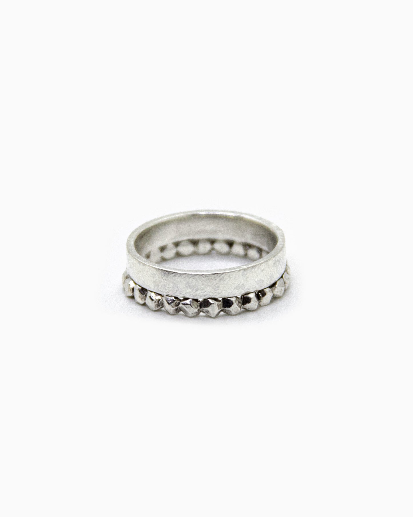 Brede zilveren Refined ring