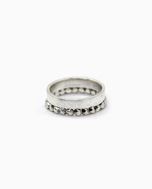 Brede zilveren Refined ring