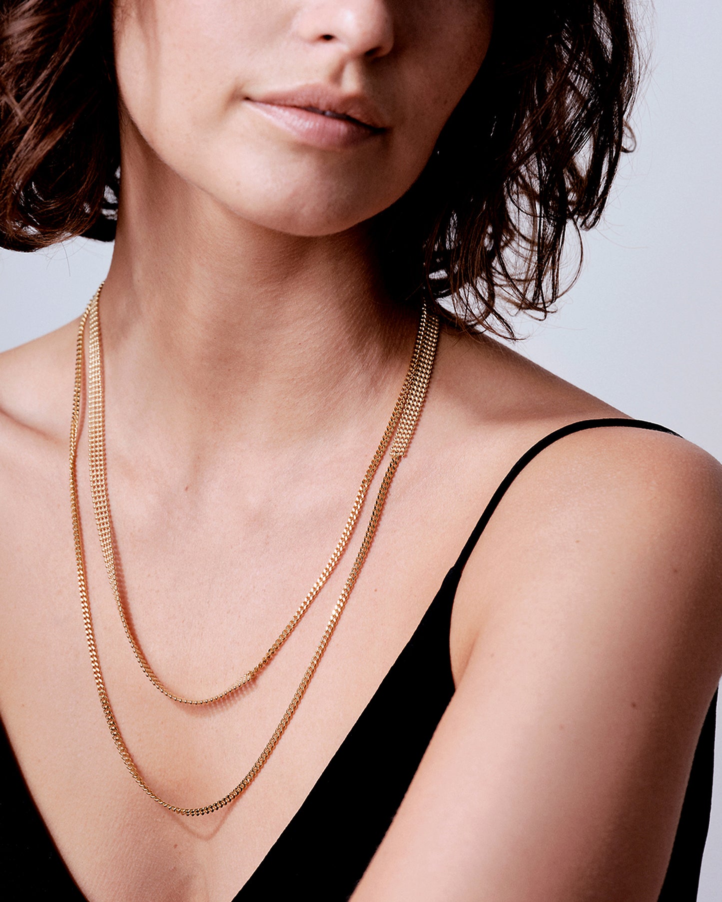 Gold-plated duo necklace Kaviar