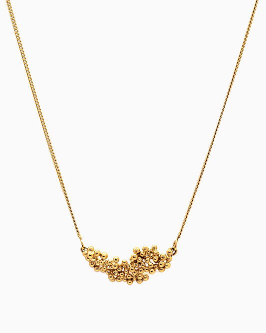 Gold-plated Kaviar necklace