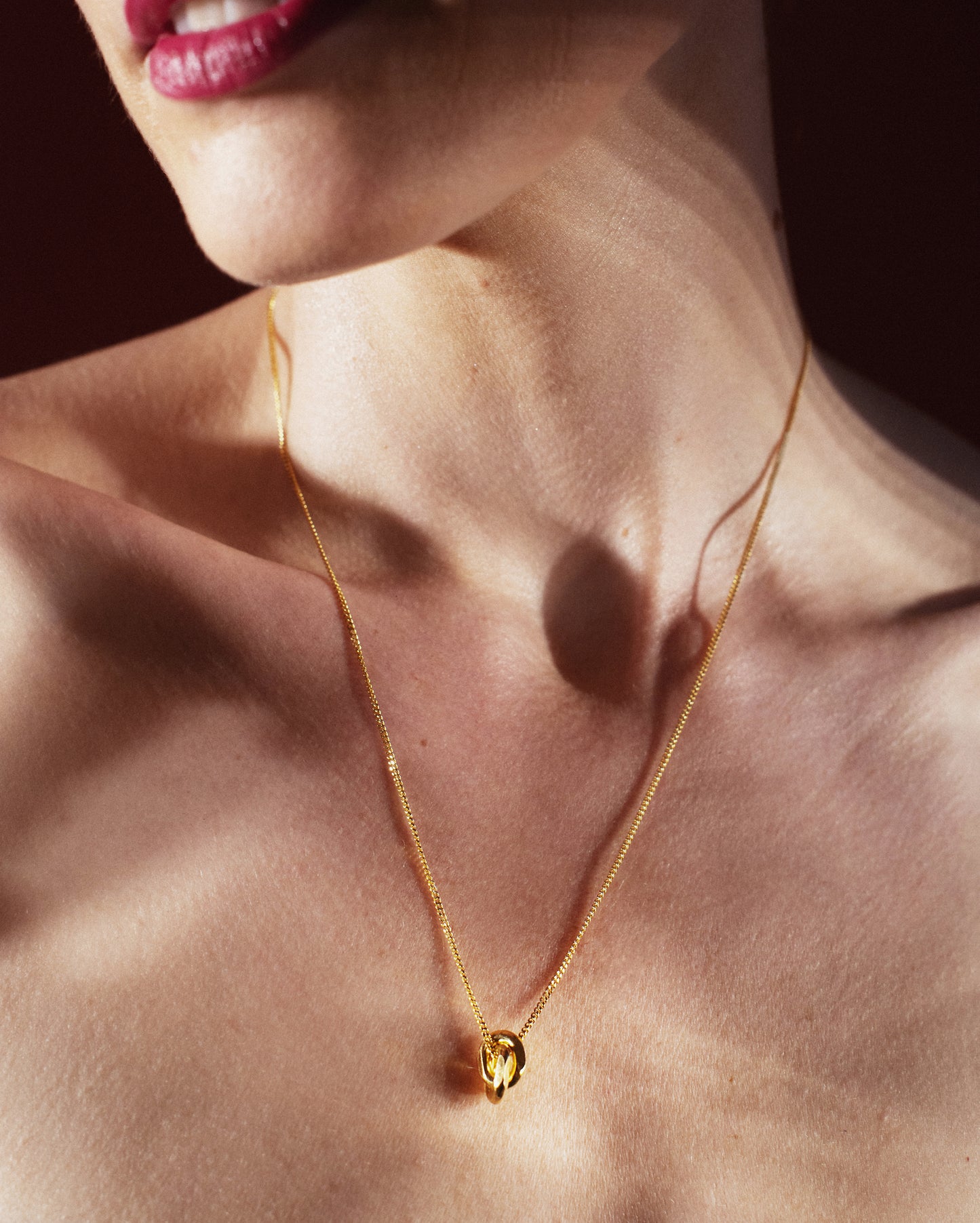 Gold-plated necklace small Bold