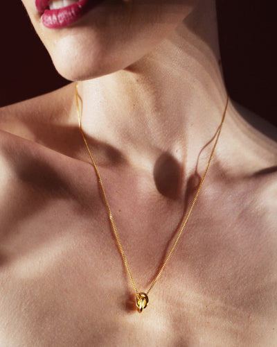 Gold-plated necklace small Bold