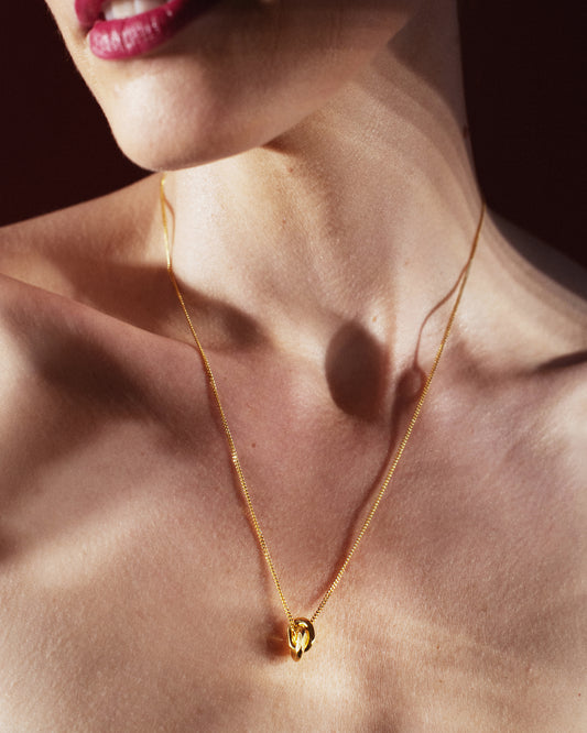 Gold-plated necklace small Bold