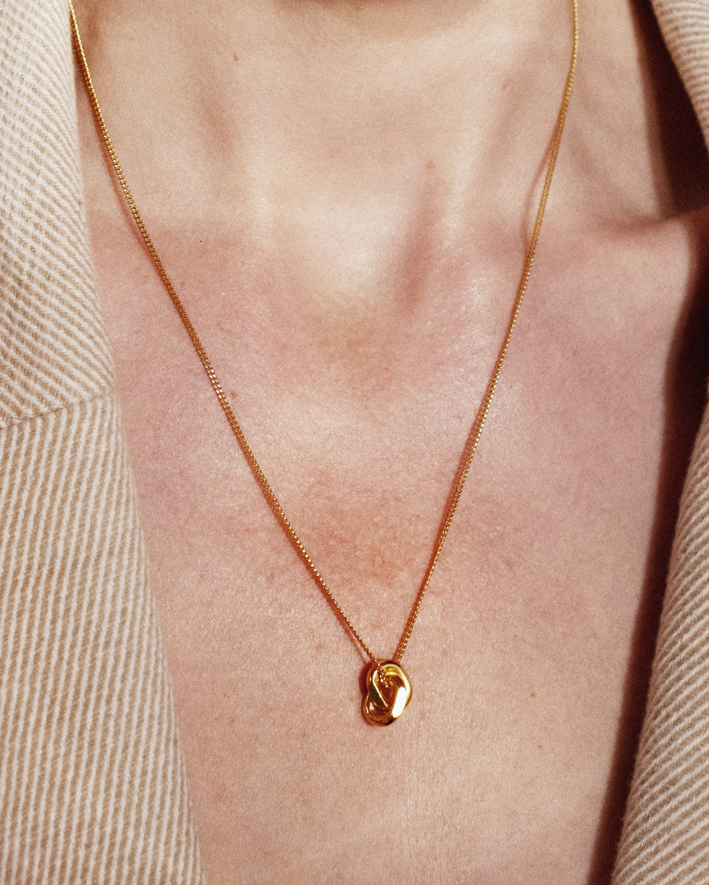 Gold-plated necklace small Bold