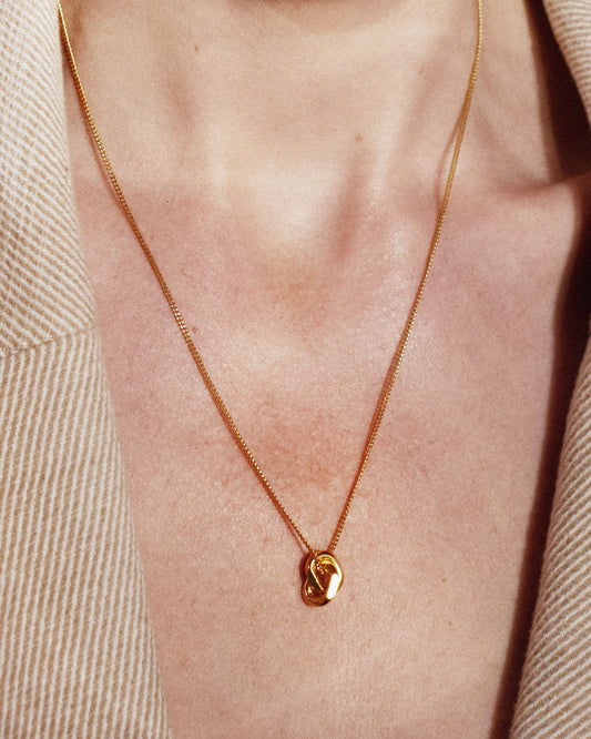 Gold-plated necklace small Bold