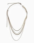 Silver statement necklace Kaviar