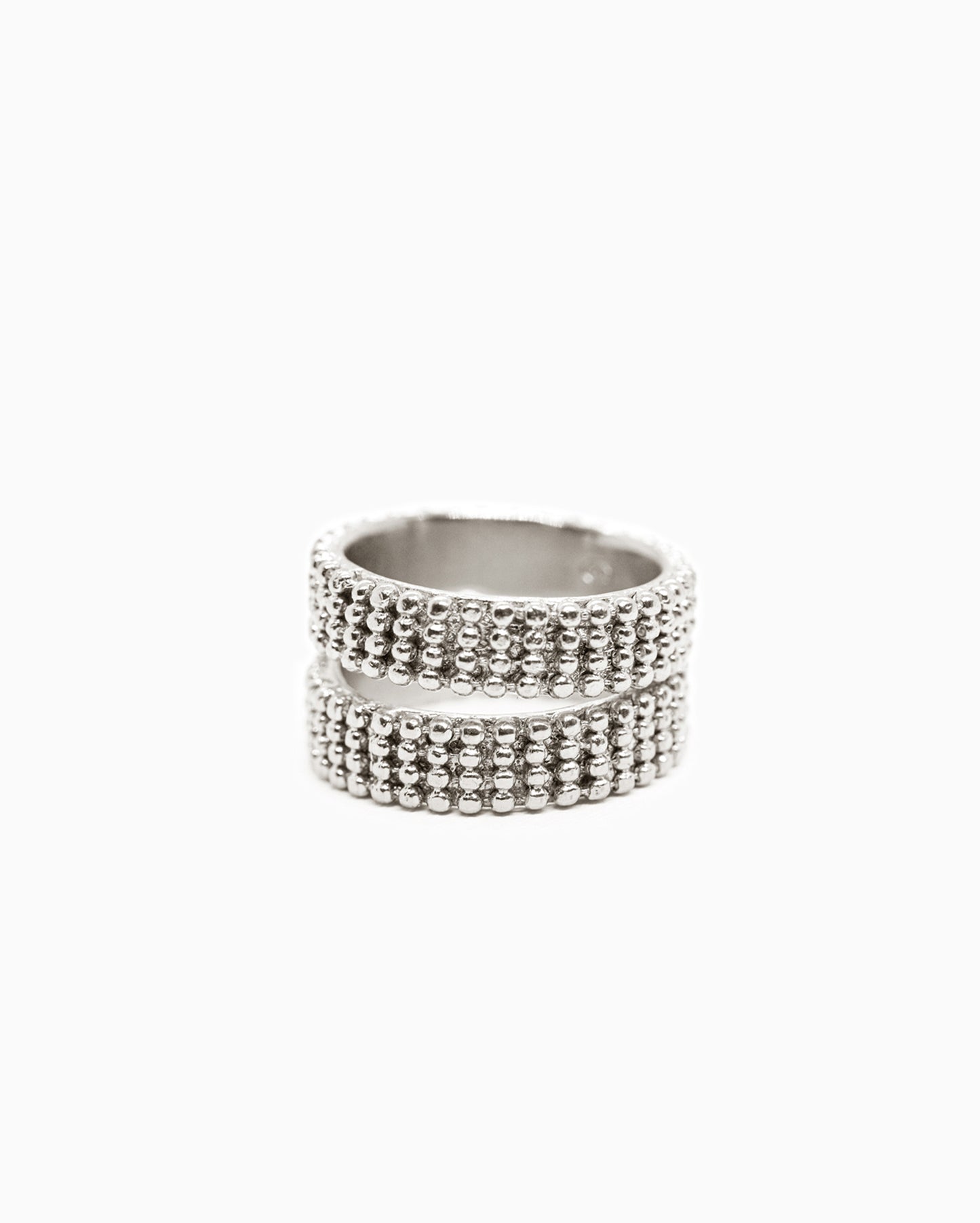 Zilveren Kaviar ring