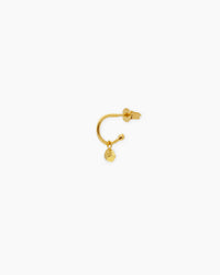Gold-plated small rock earrings