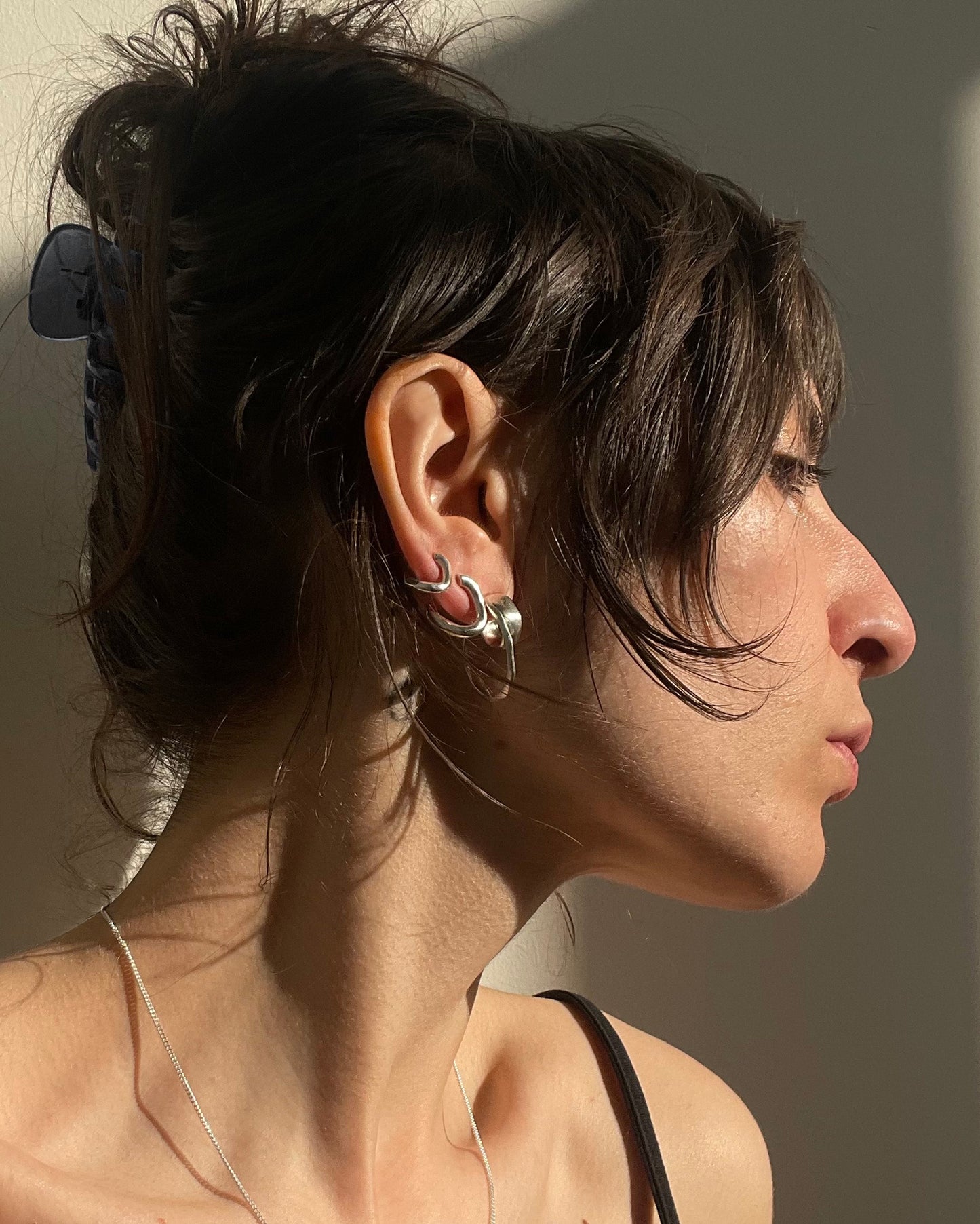 Silver Bold earrings Day