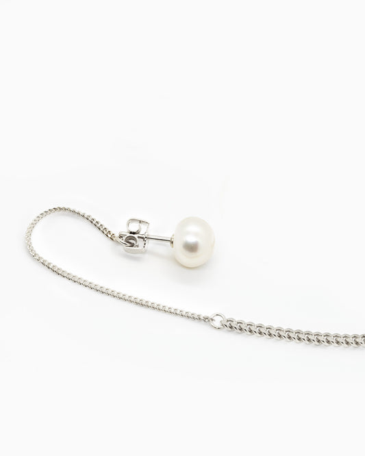 Mini pearl earrings Summer Kaviar Silver