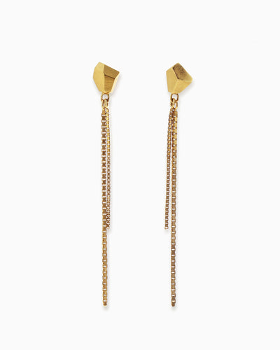 Gold-plated festive earrings Rock
